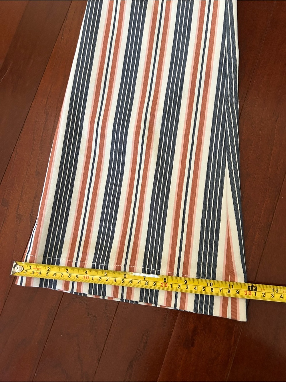 Anthropologie Low-Rise Striped Flare Pants Size 6 excellent - Picture 7 of 13